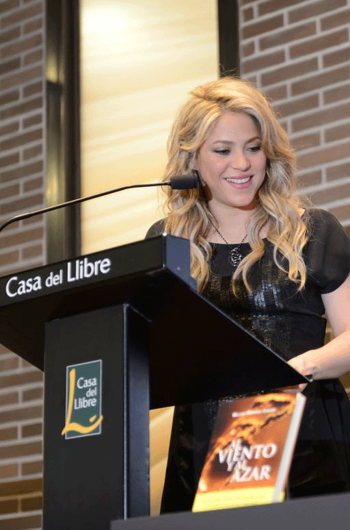 Shakira se mostró muy emocionada hablando de su padre del que destacó que "es el mejor de los amigos". Foto Enrique del Olmo.