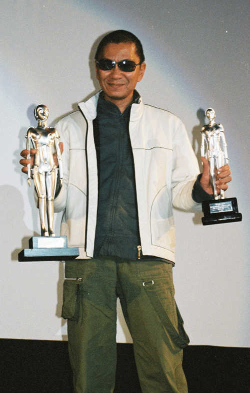 Takashi Mike en la seva visita a Sitges el 2003 on va rebre diferents guardons.