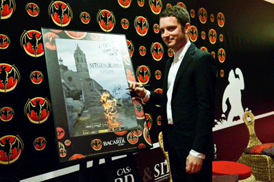 El actor Elijah Wood, el primer ilustre visitante que tuvo la Sala Vip Bacardí