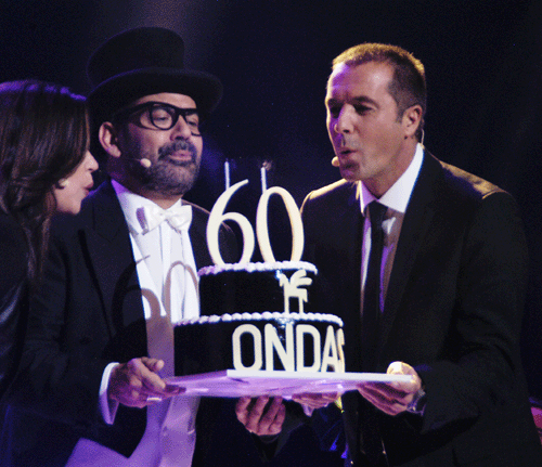 José Corbacho y Manu Carreño soplaron las velas del 60 aniversario de los Ondas.
