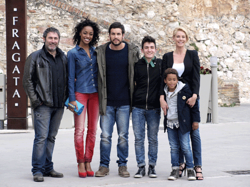 El equipo de Ismael en la presentacion del rodaje en Sitges, donde se rodaron diferentes escenas.