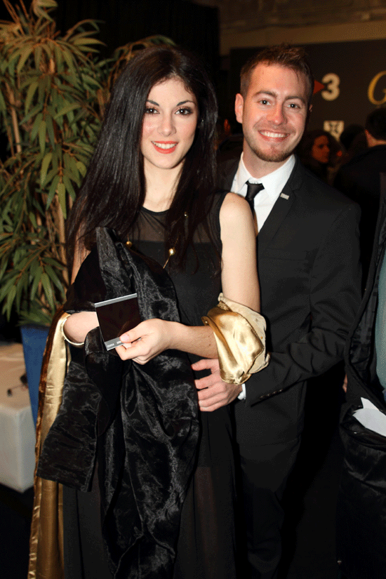 En la imatge una de les parelles "glamouroses" de la nit, Anabel Pacha i Bernat Saumell -Barcelona ni d'Estiu-