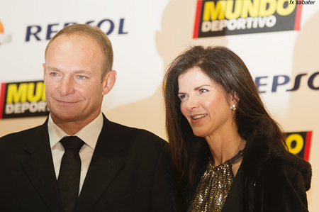 Uno de los grandes protagonistas de la noche, el mítico François PIenaar, capitán del equipo sudafricano que en 1995 ganó la Copa del Mundo de rugby.