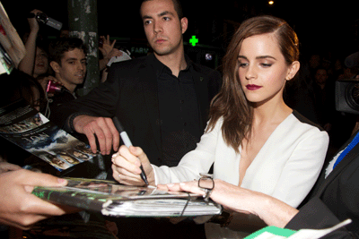 La reconocida actriz Emma Watson, ha participado en filmes como Harry Potter entre muchos otros