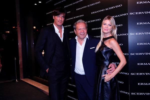 Luis Medina, Ermanno Scervino y Cristina Tosio