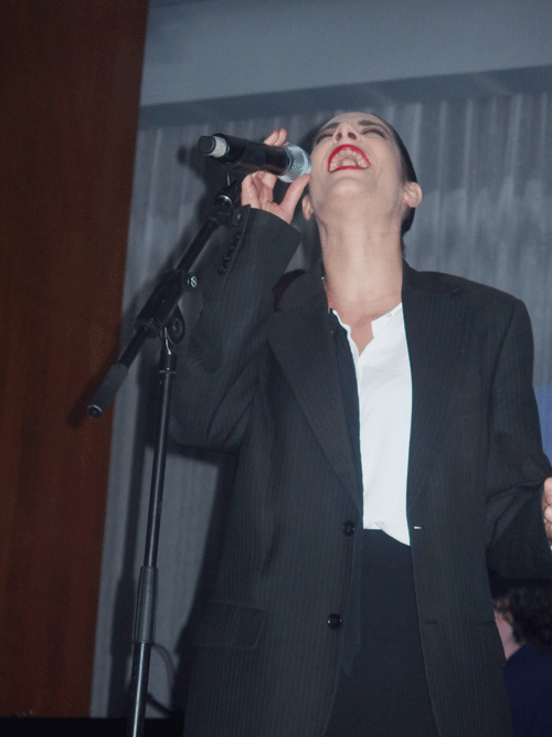 Mónica Guech, en el ensayo previo a la Gala 