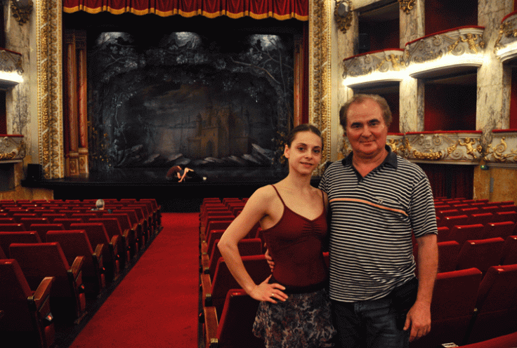 Cristina Terentiev y Timur Fayziev, en el Teatre Tivoli de Barcelona.