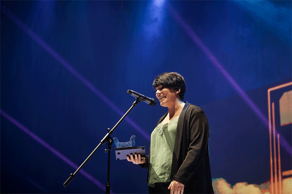  Mercè Martínez ha estat reconeguda com a millor actriu de musical per la seva interpretació a 73 raons per deixar-te. Foto ©Paco Amate.