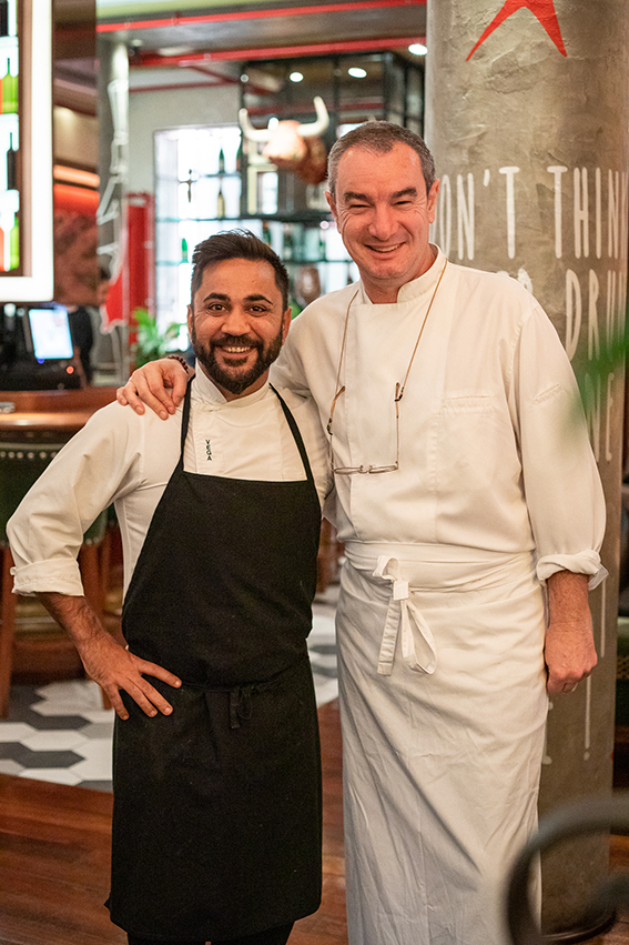 jose vega chef cachitos diagonal y jose mari manzanal chef ejecutivo Costa este